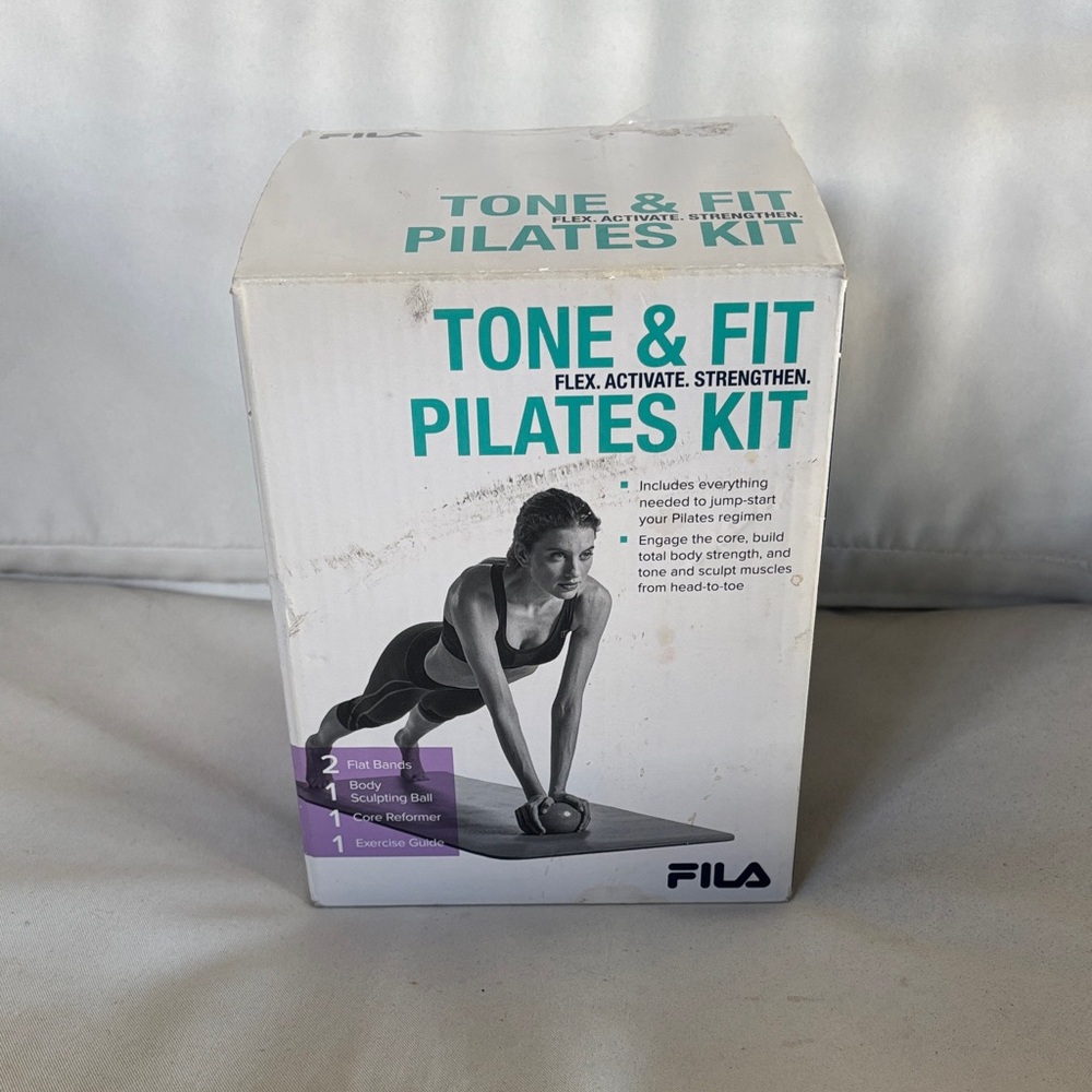 Fila Tone & Fit Pilates Kit with Blue and Purple Accents